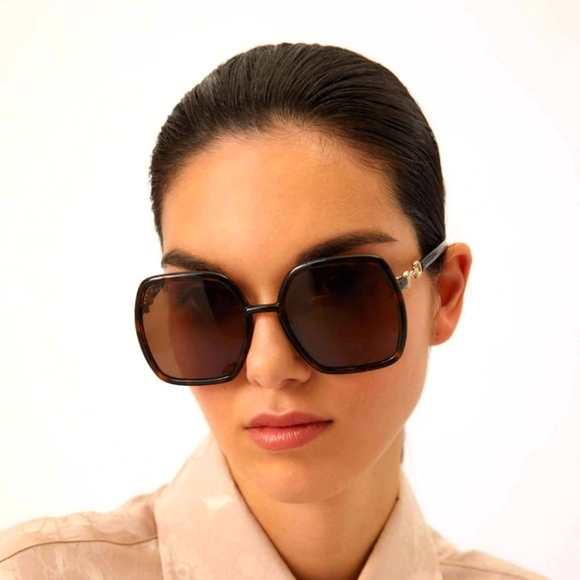 NEW GUCCI OVERSIZED SQUARE WOMEN'S SUNGLASSES GG0890S 002 - Picture 2 of 4